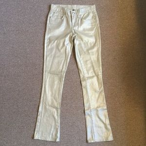 Ralph Lauren Gold Shimmer Jeans